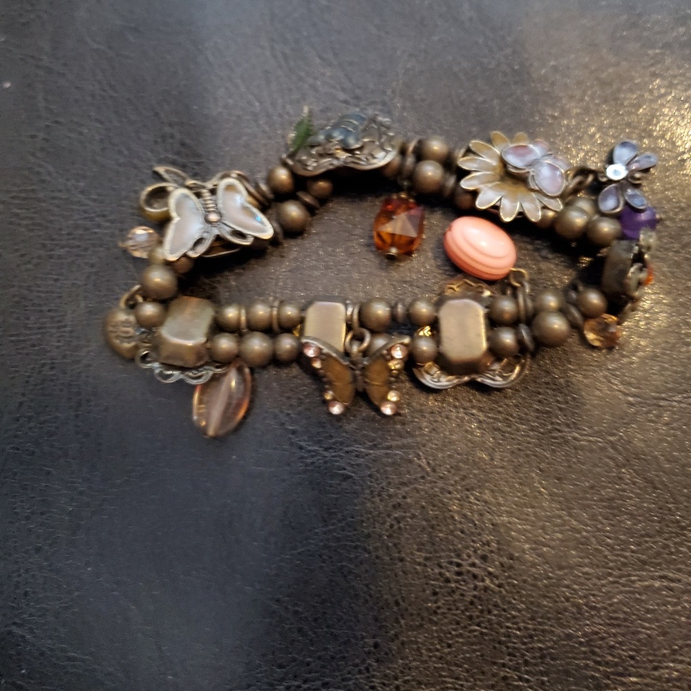 Jewelry Butterfly & Flower Stretch Bracelet